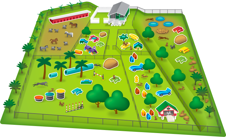 Kama'aina K9 Adventures' Unique Outdoor Facility Is - Amusement Park For Dogs (742x450), Png Download