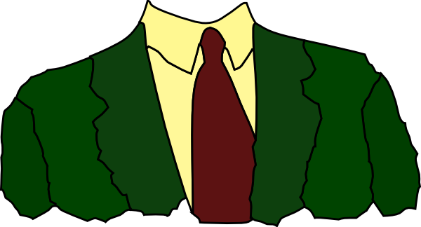 Small - Man With Tie Clipart (600x324), Png Download
