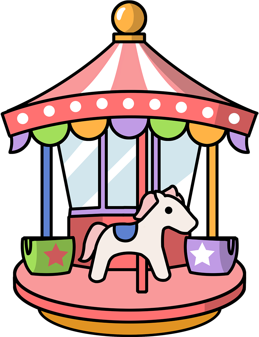 Amusement Park Clipart Map Amusement Park Clipart If - Theme Park Clip Art (968x1200), Png Download