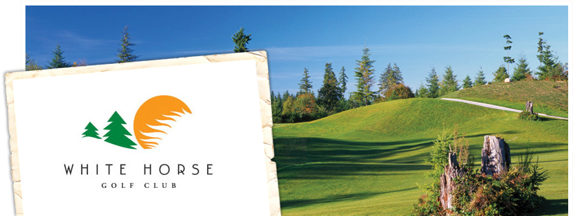 White Horse Golf Club - White Horse Golf Club Logo (868x314), Png Download