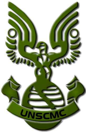 Marine Corps Copy - Halo Unsc Marine Logo (326x500), Png Download