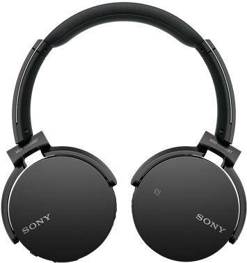 Sony Headphone Png Free Download - Sony Mdr Xb950bt Black (1014x396), Png Download
