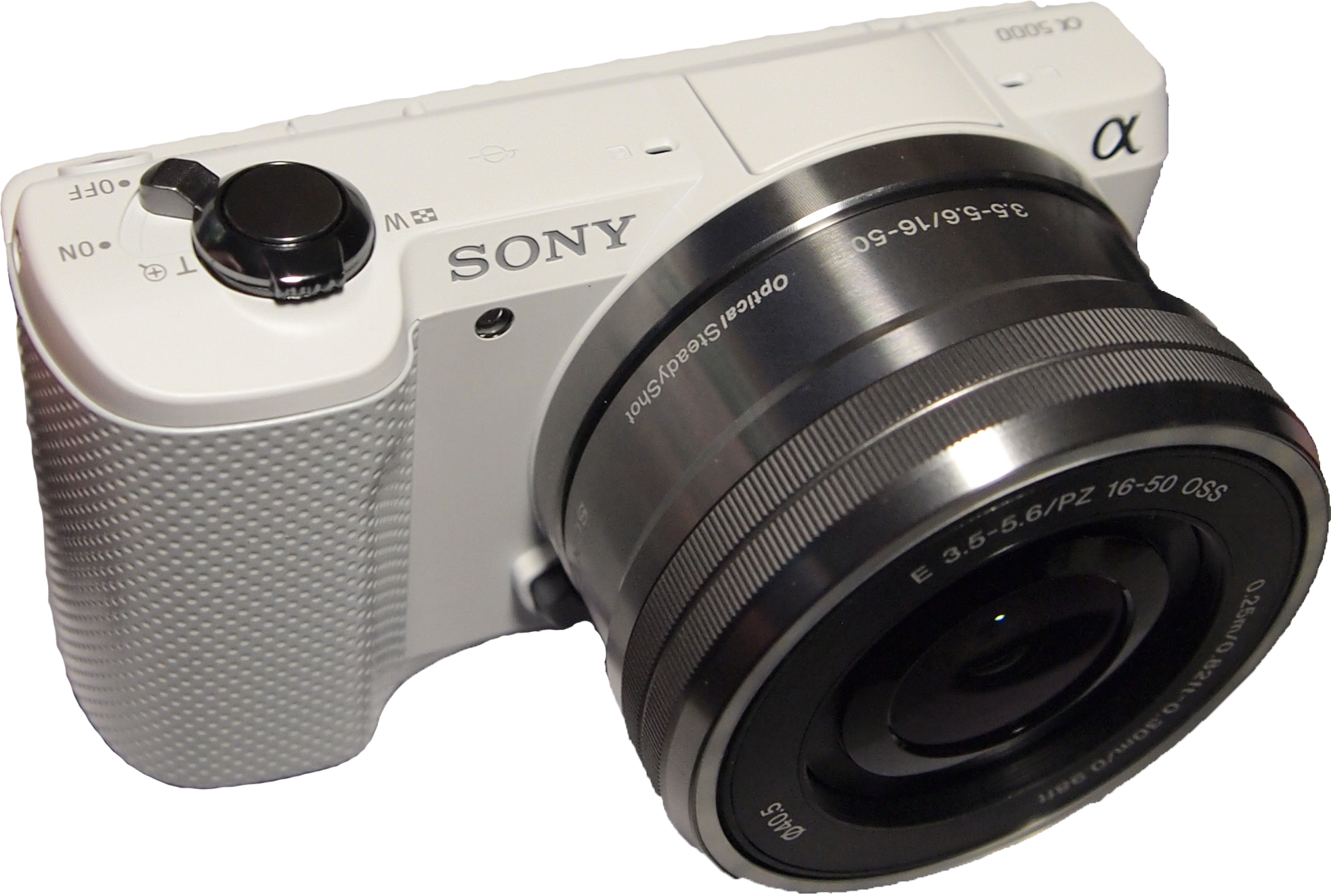 Sony A5000 White (1965x1323), Png Download