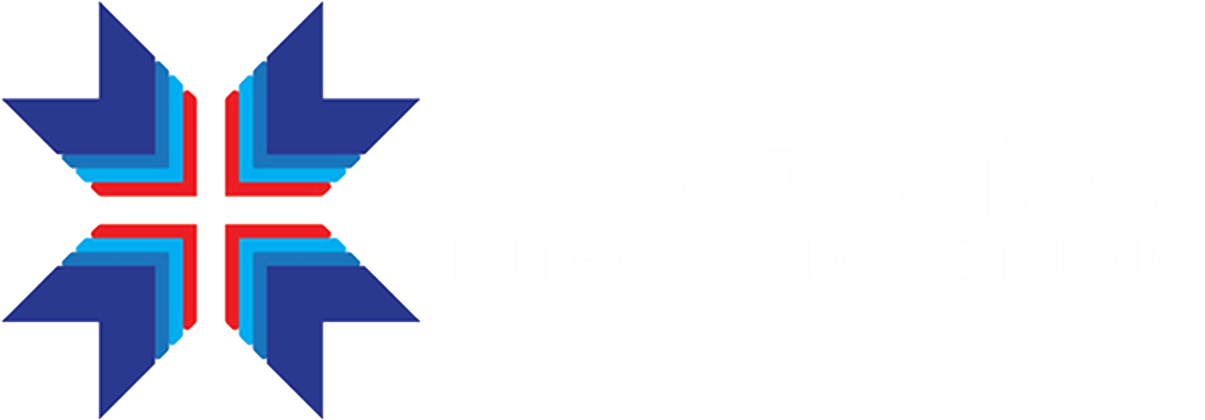 Blue Star Integrative Studio Logo - Patchwork Star (1920x696), Png Download