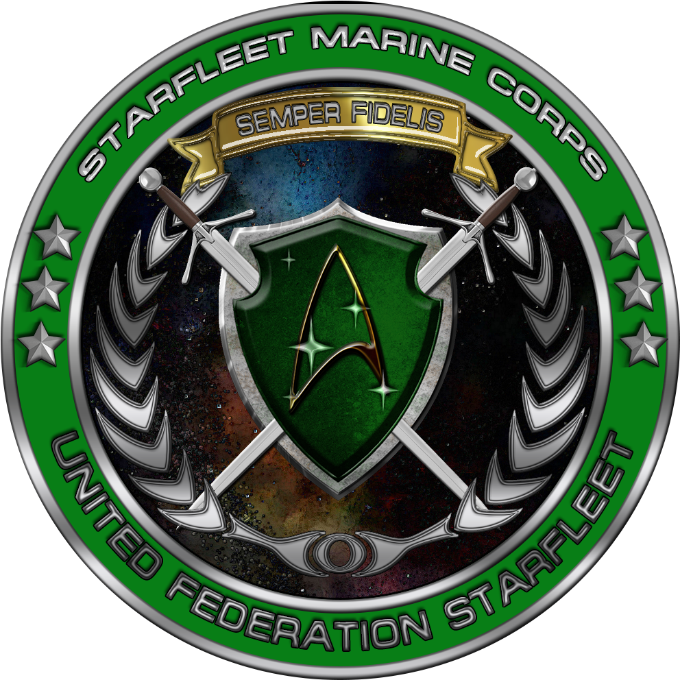 From Ufstarfleet Wiki - Starfleet Marines Corps (1024x1024), Png Download