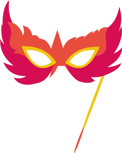 School Mask Party Clipart - Halloween Mask Clipart (600x630), Png Download