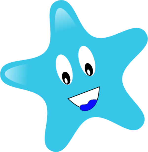 Smiley Star Png Clipart - Clip Art Of Stars For Kids (600x619), Png Download