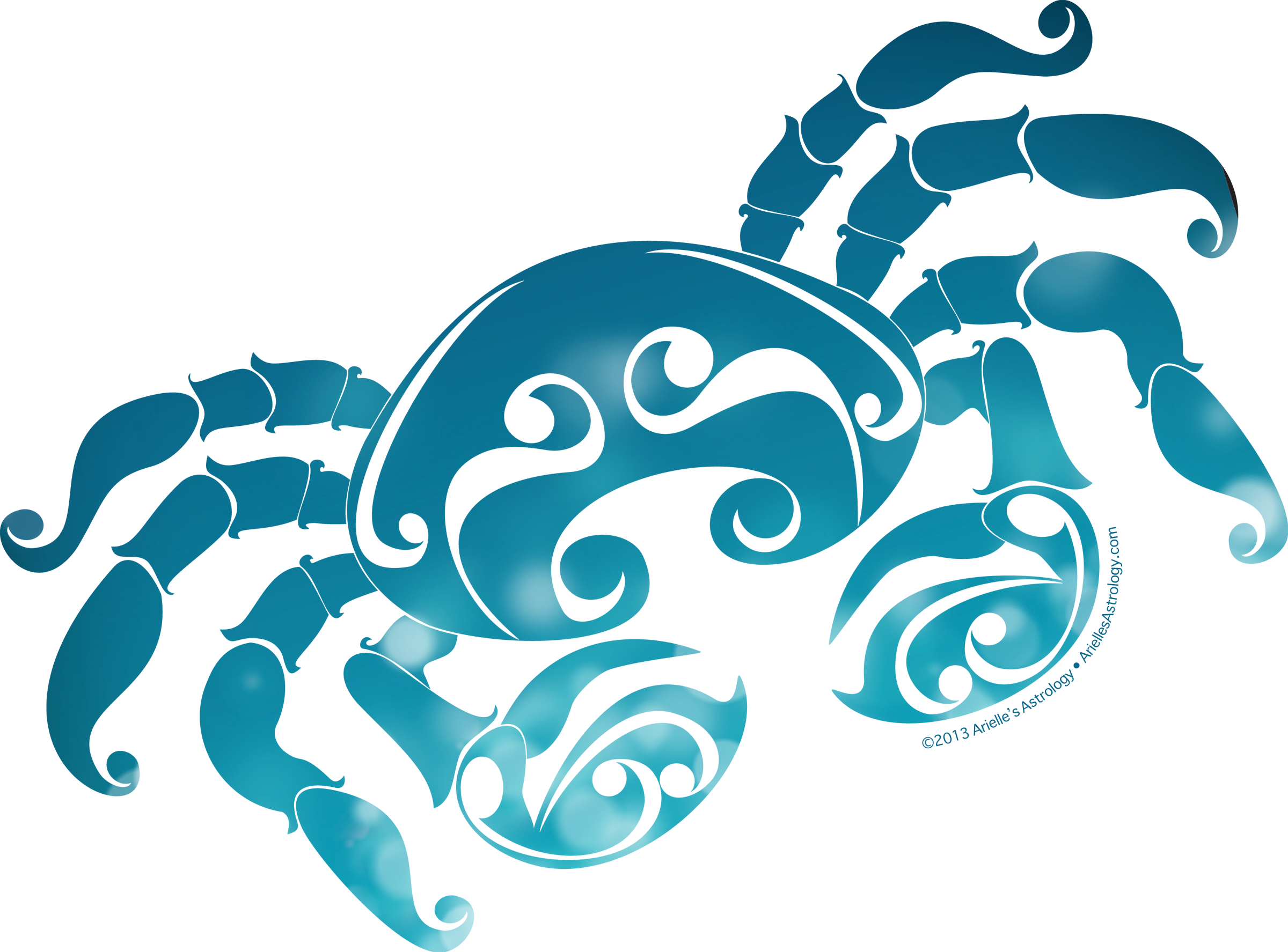 Cancer Zodiac Symbol Transparent Png - Cancer Zodiac Sign Png (2400x1775), Png Download