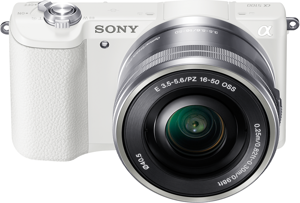 Sony Alpha A5100 Mirrorless Camera W/ 16-50mm Lens - Sony Alpha 5000 White + 16-50mm Lens Digital Camera (1168x792), Png Download
