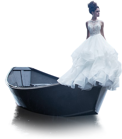 Get 15% Off On The Sale Of Select Formal Wear, Bridesmaid - Girl In Boat Png (455x518), Png Download