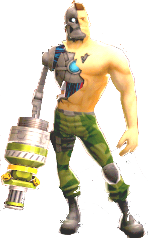 The Cyborg - Respawnables Cyborg (494x825), Png Download