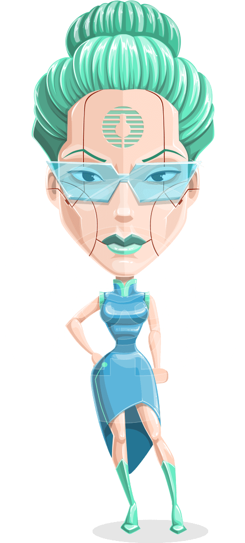 Tania The Wise Cyborg Woman - Wise Futuristic Characters (957x1060), Png Download