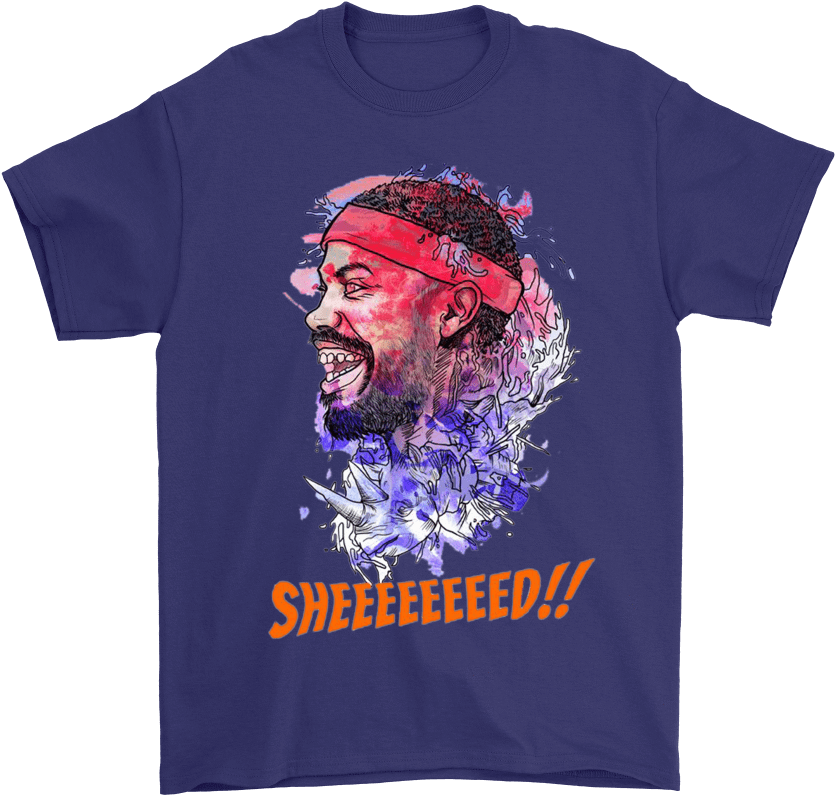 Gildan Mens T-shirt / Purple / S Rasheed Wallace Watercolor - Son Goku Adidas Shirt (1000x1000), Png Download