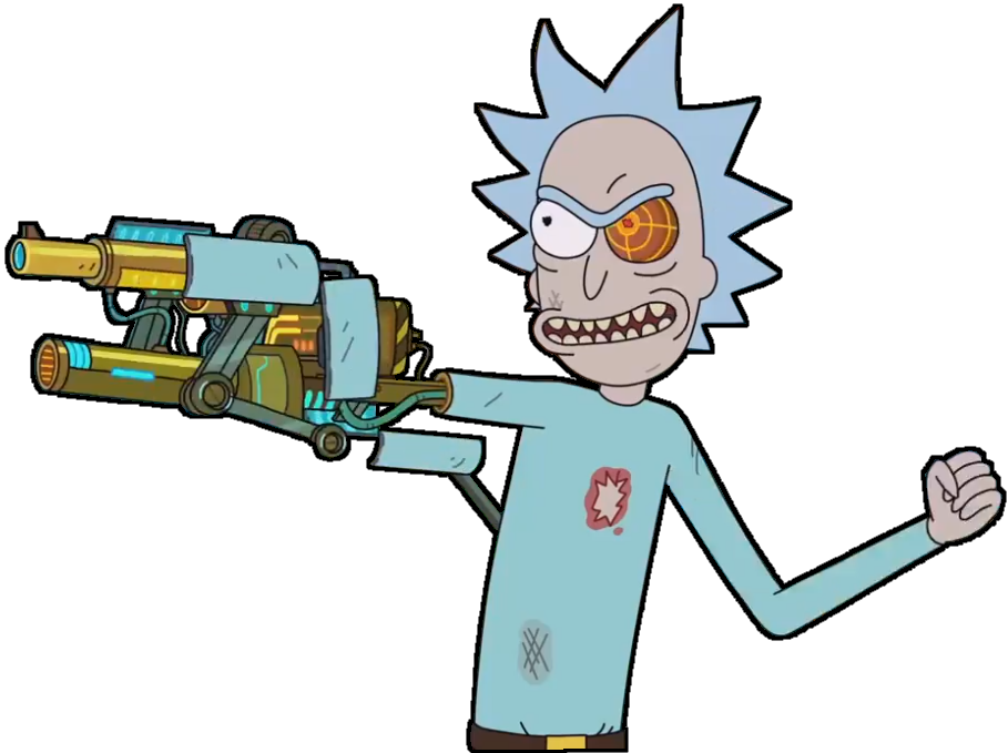 Clipart Royalty Free I Cropped Out From One Of My - Cyborg Rick Png (909x679), Png Download