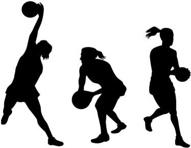 Justin Timberlake Clipart Sport - Netball Silhouette (580x387), Png Download