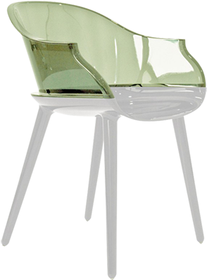 Cyborg, An Armchair Full Of Contrasts - Privatefloor Magis Design Chair Transparent (516x580), Png Download
