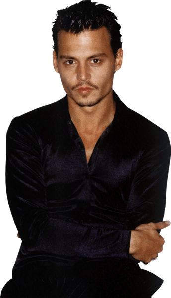 Movies - Johnny Depp (345x600), Png Download