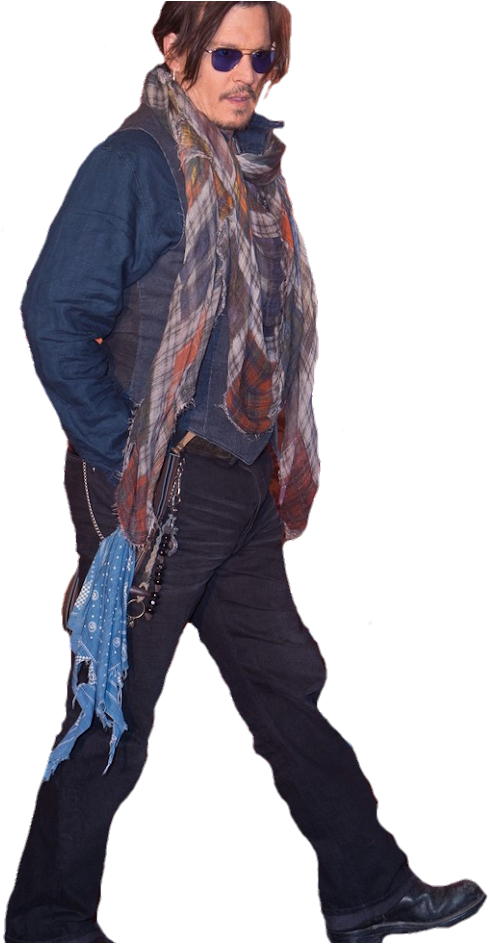Christi Dembrowski, Johnny Depp, Andrew Lazar, Patrick - Johnny Depp (530x942), Png Download