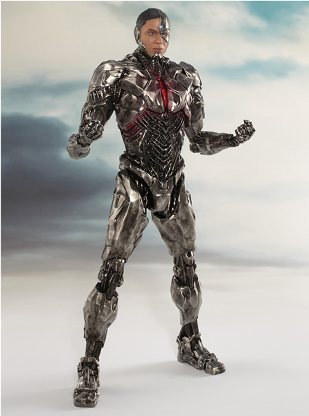 Justice League Movie - 1/10 Scale Artfx+ Justice League Cyborg Pvc (600x600), Png Download