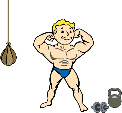 Fo4 Strength - Fallout 4 Vault Dweller's Survival Guide By David Hodgson (445x385), Png Download