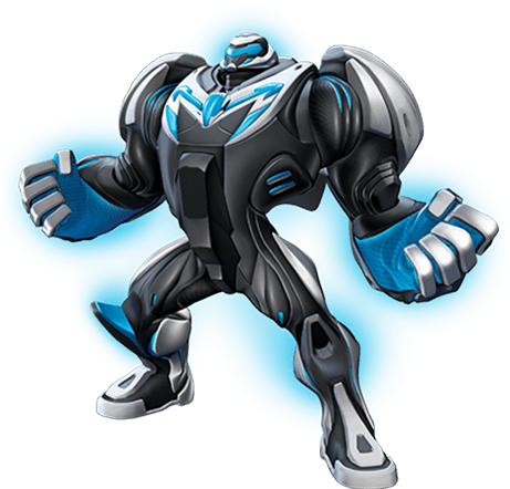Turbo Strength Mode Profile - Max Steel Turbo Power (500x443), Png Download