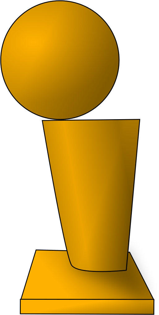 Nba Basketball Trophy Clipart - Larry O Brien Trophy Drawing (534x1024), Png Download