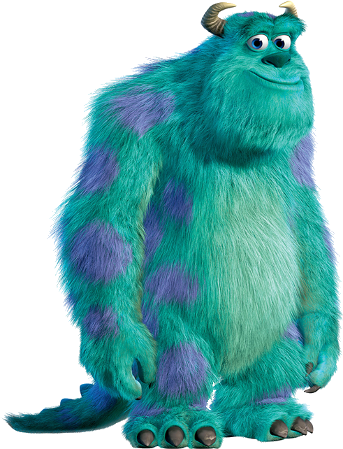 A Long Time Ago, There Was A Movie Called Monsters, - Pixar Characters Monsters Inc (563x685), Png Download