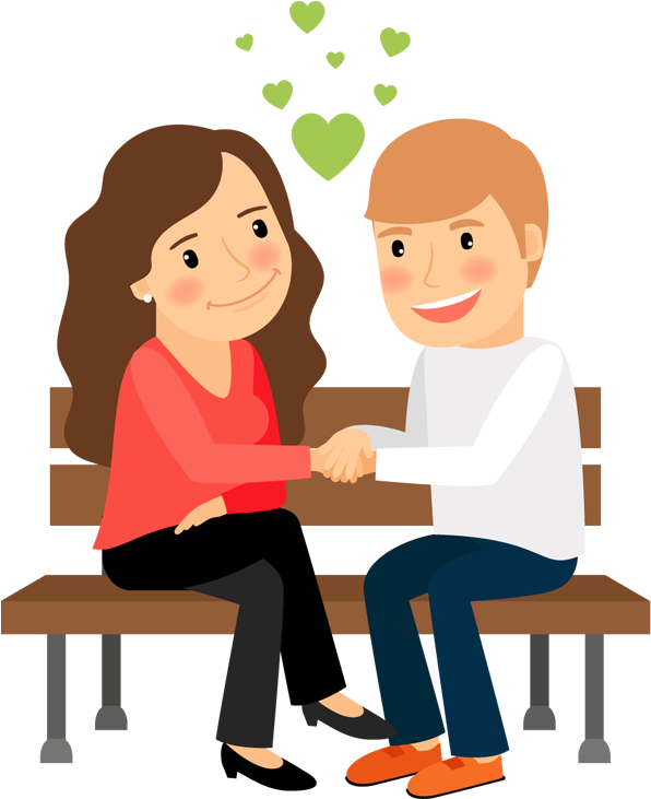 Vector Library Library Collection Of Man High Quality - Mujer Y Hombre Dibujo (600x740), Png Download