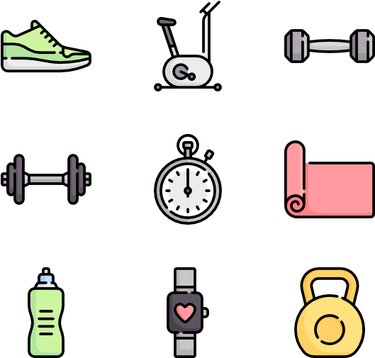 Gym Equipment - Icon (600x564), Png Download