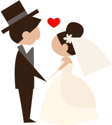 Groom, Bride, People, Wedding Couple, Heart Icon Png - Bride And Groom Png (400x400), Png Download