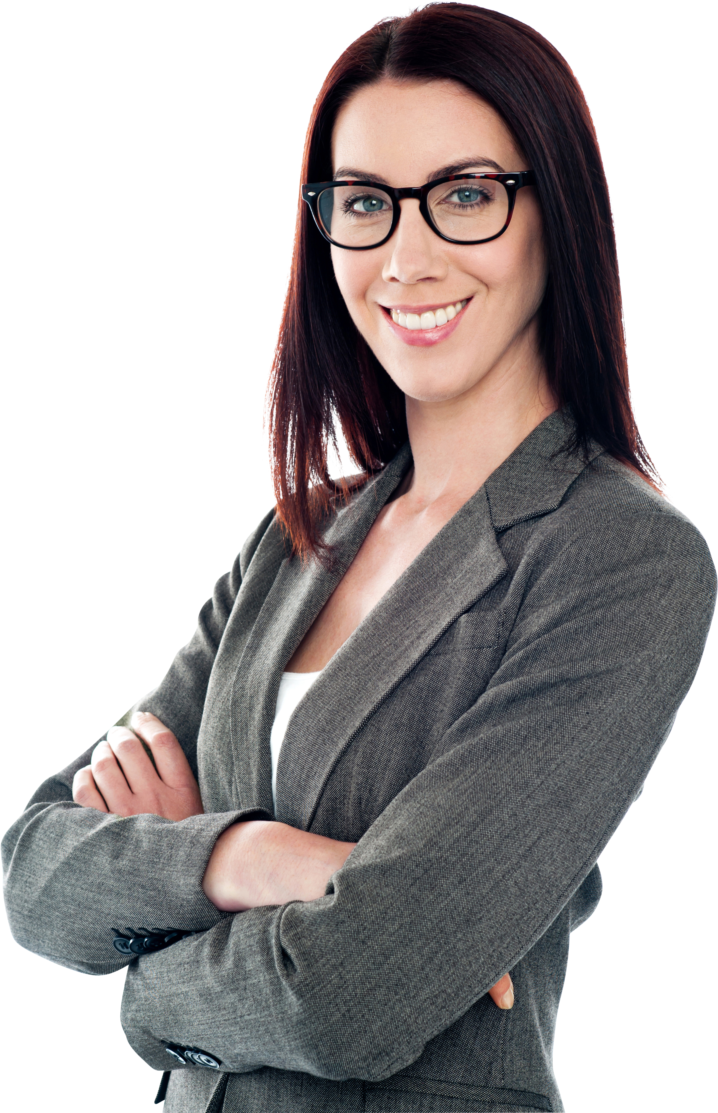 Specs Girl Png Image - Corporate Lady (3048x4075), Png Download