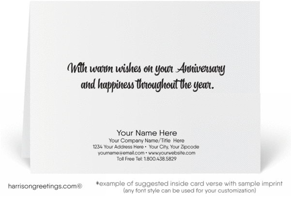 Vintage Happy Anniversary Greeting Cards Vintage Happy - Greeting Card (580x432), Png Download
