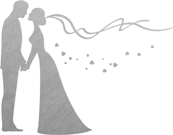 Bride And Groom - Bride And Groom Silhouette (700x700), Png Download