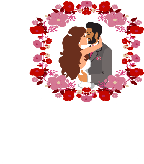 Romantic Bride And Groom Vector Png Clipart With Floral - Bride (640x640), Png Download