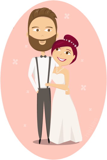 Groom Clipart Transparent - Groom And Bride Clipart (357x532), Png Download