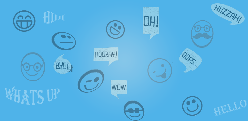 Sky Blue Background - Smiley (1024x500), Png Download