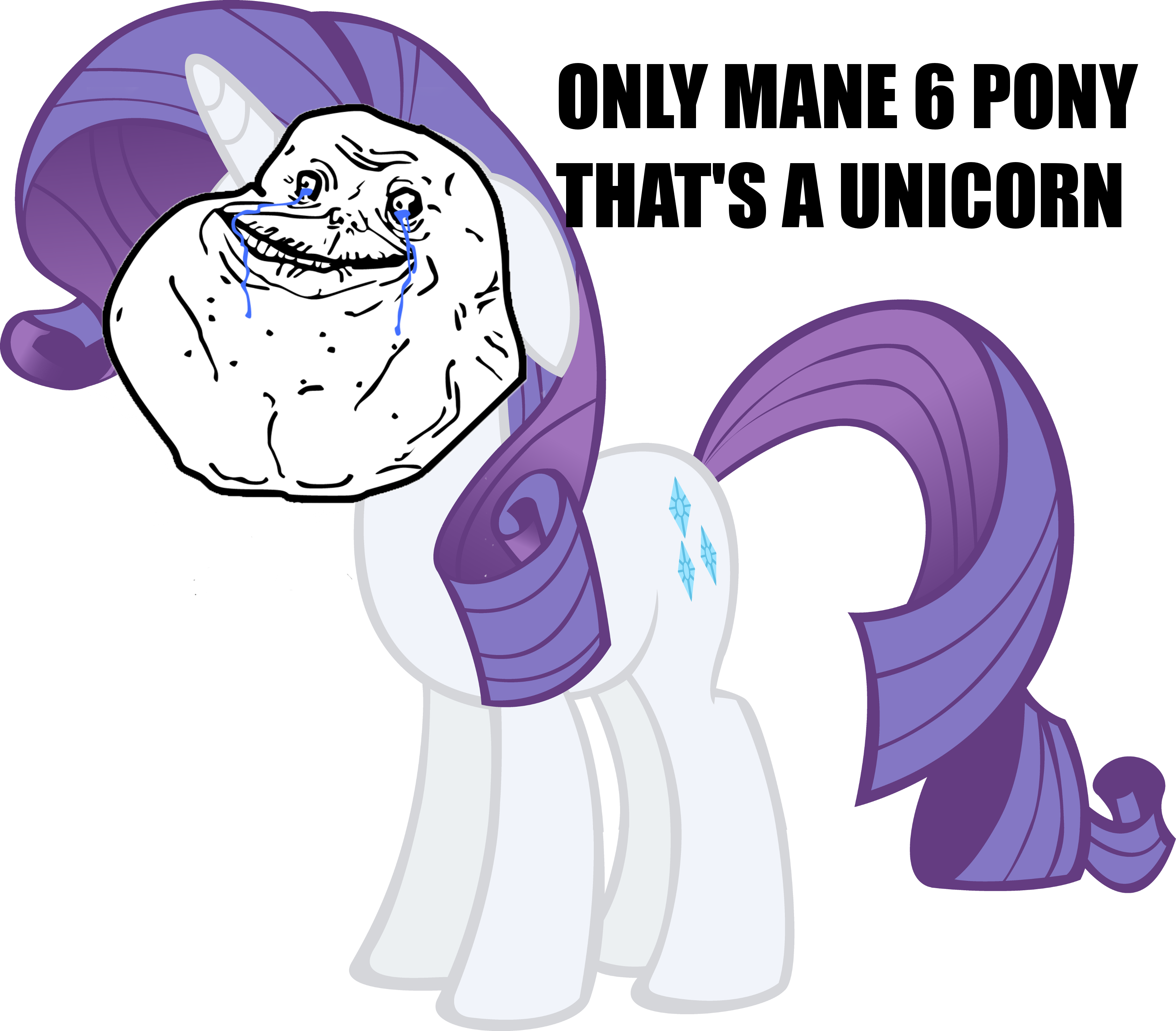 Only Mane 6 Pony Thats A Unicorn - Twilight Sparkle School Alicorn Meme (3359x2945), Png Download