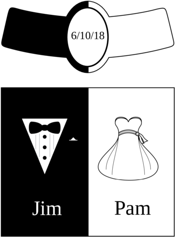 Bride & Groom - Wedding (375x500), Png Download