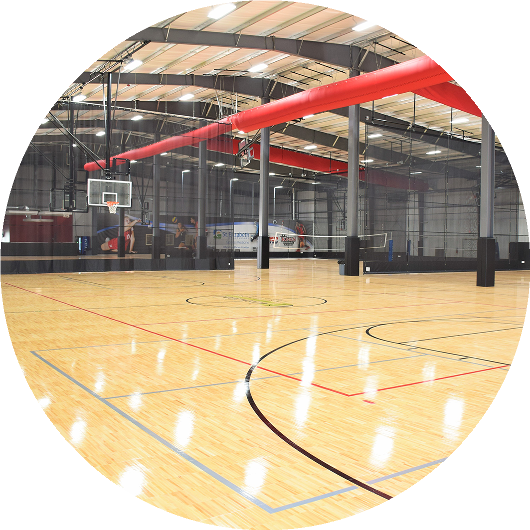 The Athletic Center Is A Brand New 40,000 S/f Multi-sport - Floor (1200x1200), Png Download