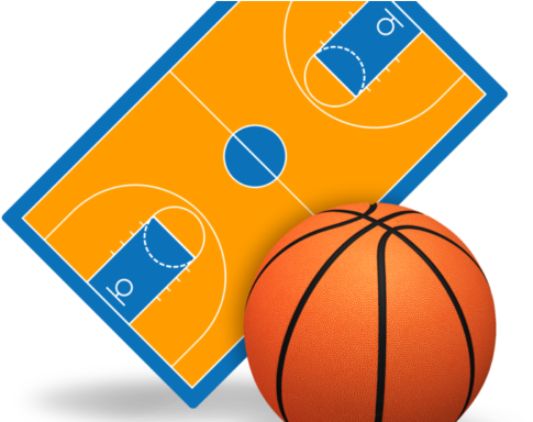 Clip Art Royalty Free Stock Basketball Coach Clipart - Basketball (500x383), Png Download