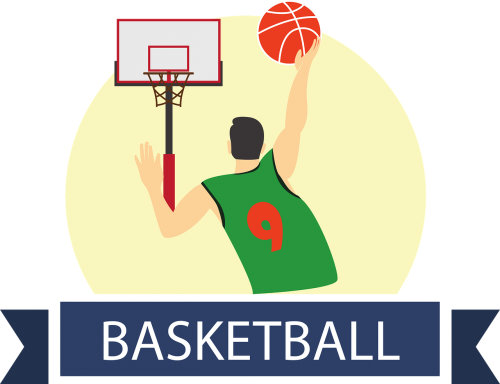 Giclee Print: Basketball Sport Game : 18x18in (500x384), Png Download