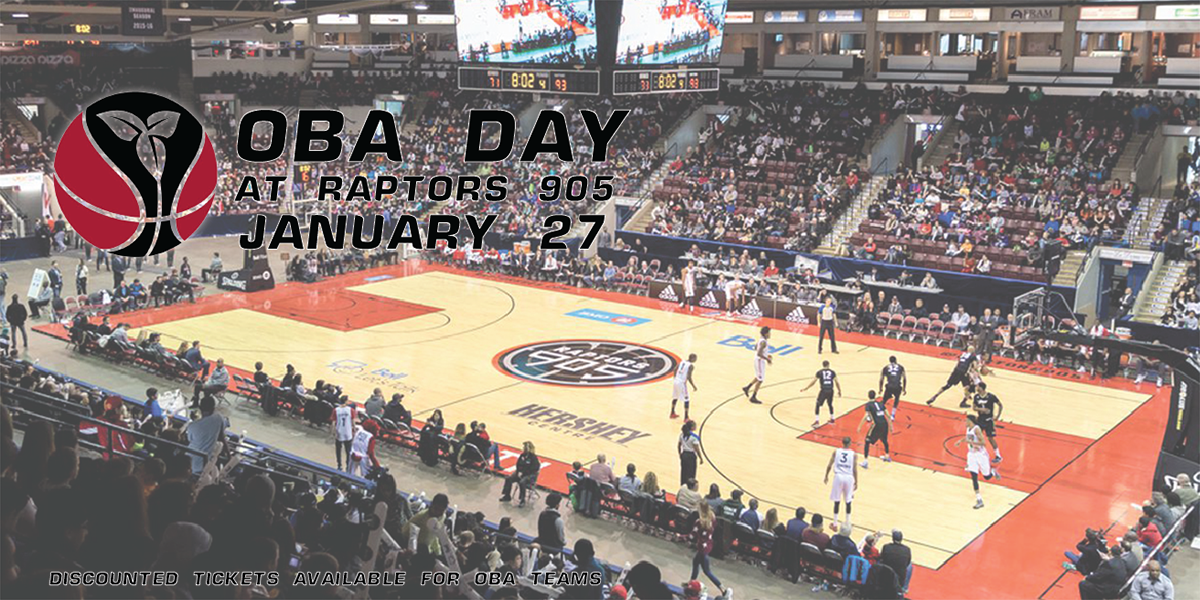 Reply Here With Your Oba Team Info And We'll Pick One - Raptors 905 Hershey Centre (1200x600), Png Download