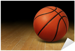 Basketball On Wood Court Sticker • Pixers® • We Live - Incredible Sports Records (set) (400x400), Png Download