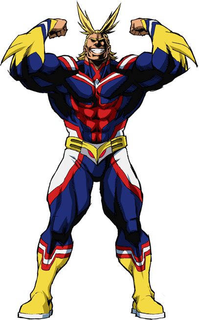 All Might Hero Form Full Body - My Hero Academia All Might (407x653), Png Download
