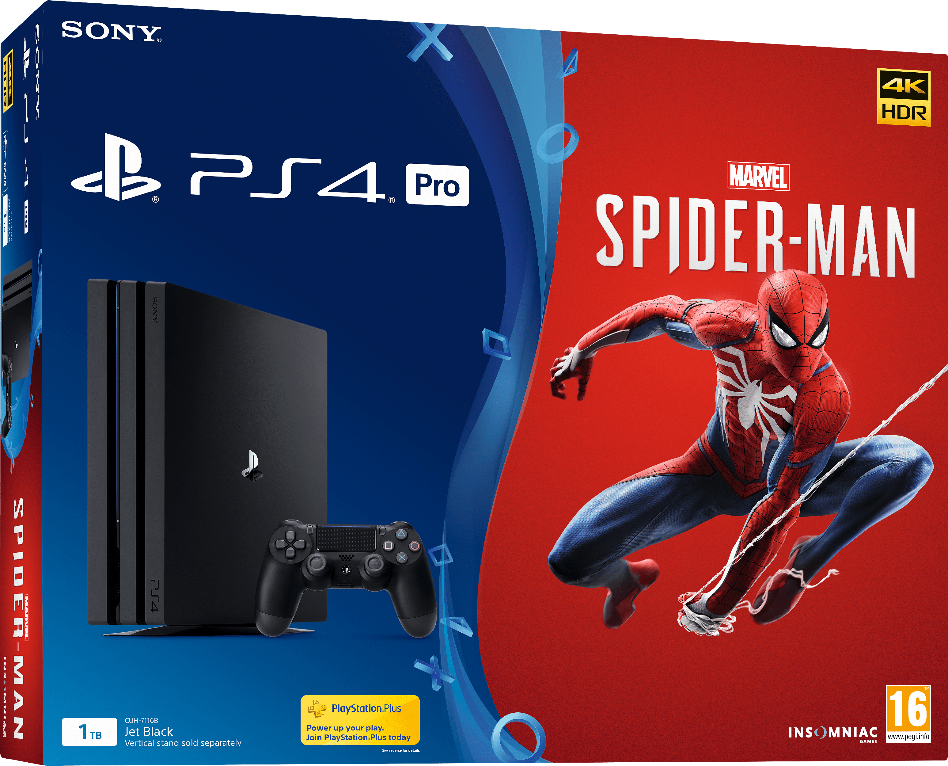 Ps4 Pro Spiderman Bundle (4800x3200), Png Download