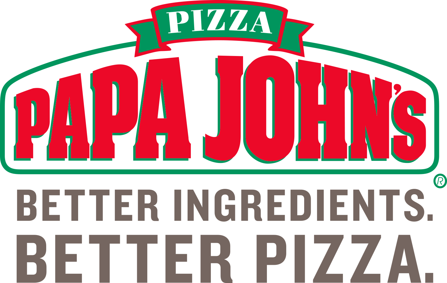 Some Brands We've Worked With - Papa Johns Logo 2018 (1499x950), Png Download