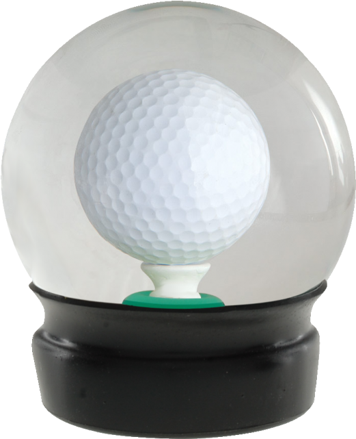 Golf Ball Water Globe - Pitch And Putt (640x640), Png Download
