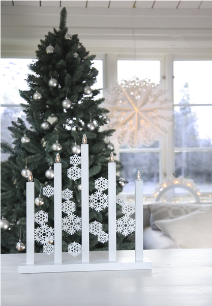 Candlestick Snowfall - Star Trading Snowfall (600x600), Png Download