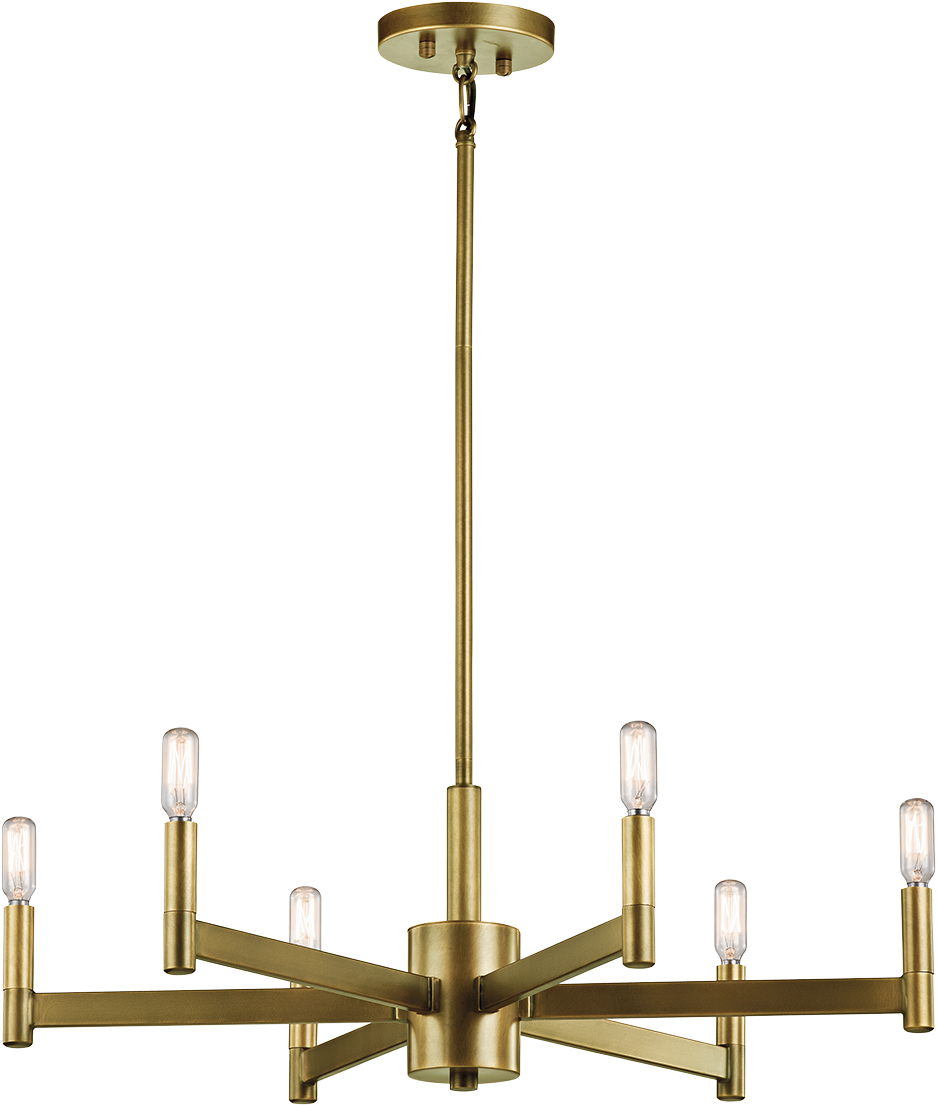 Kichler Erzo 6 Light Chandelier 43859 (1200x1200), Png Download