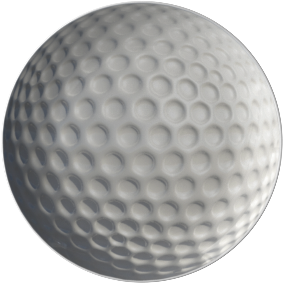 10" Golf Ball Dinner Plate - Golf Ball Png (1024x1024), Png Download